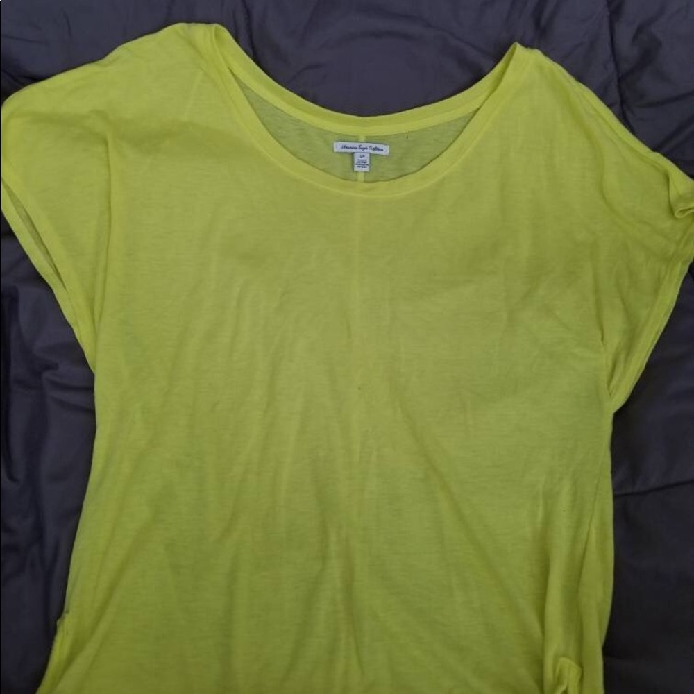 American eagle neon yellow tee